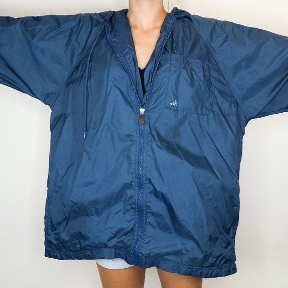 Vintage 90s Adidas Embroidered Windbreaker Jacket - Picture 5 of 7